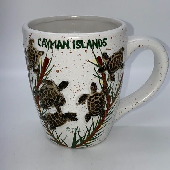 Pottery Sea Turtle Mug - Picture 1 of 8